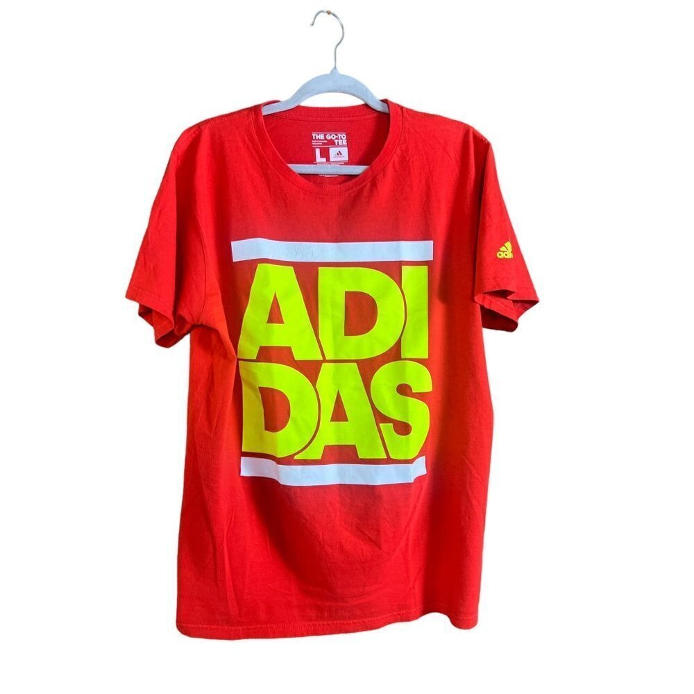 Adidas Men Red The Go-To Tee - Picture 1 of 5